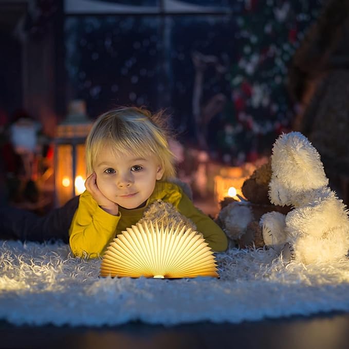 Foldable Wooden Book lamp