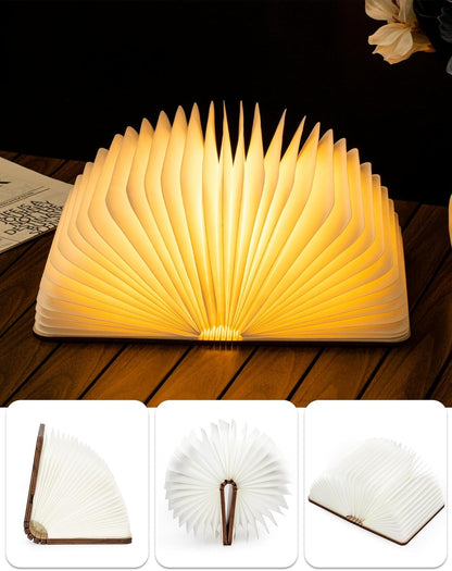 Foldable Wooden Book lamp