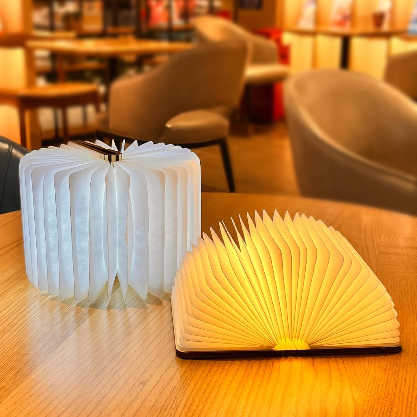 Foldable Wooden Book lamp